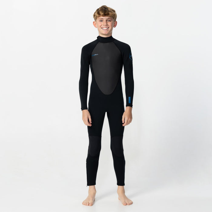 Kid's Reactor 3/2mm Steamer Back Zip - Black