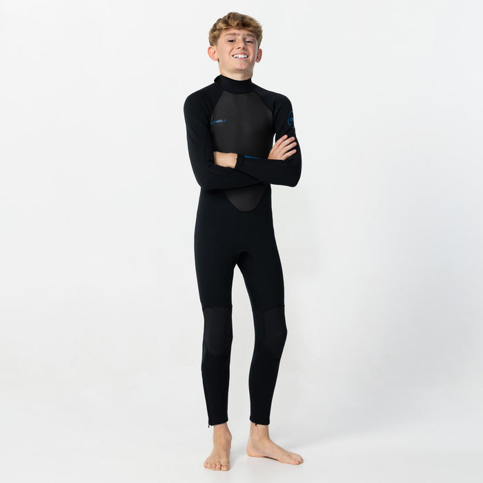 Kid's Reactor 3/2mm Steamer Back Zip - Black
