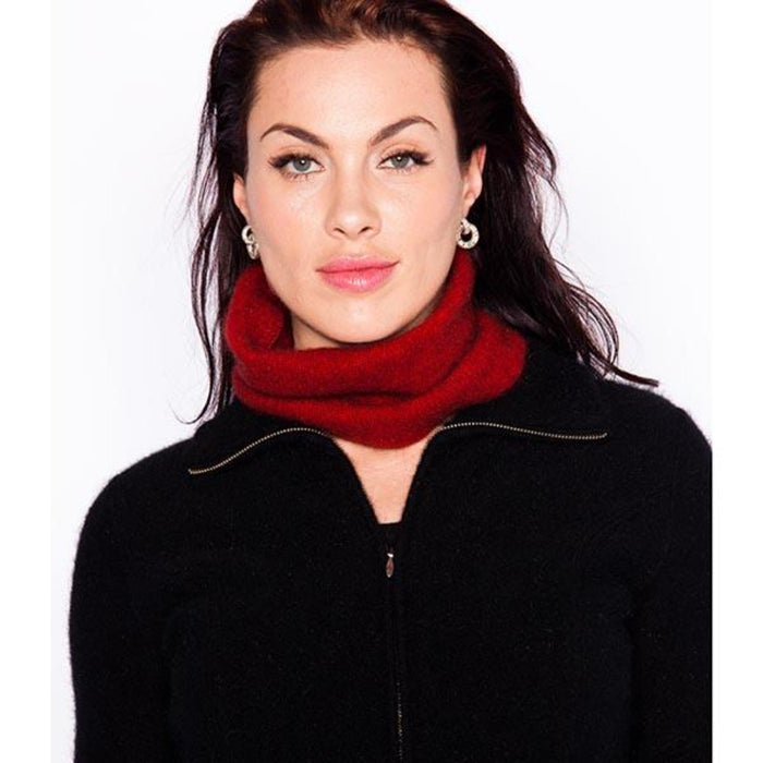 Possum and Merino  KO113 Neck Warmer - A alternative to a scarf.  One Size.  Made proudly in New Zealand from a premium blend of 40% possum fur, 50% merino lambswool & 10% mulberry silk.