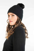 Possum and Merino.  KO2013 Fur Pom Pom Beanie - This Fur Pom Pom Beanie is made from a luxurious blend of possum fur and superfine New Zealand Merino wool.  So soft and warm you’ll never want to take it off.  Make a set with KO1018 Fur Pom Pom Scarf.  One size.  Made proudly in New Zealand from a premium blend of 40% possum fur, 50% merino lambswool & 10% mulberry silk.