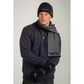 Possum & Merino  KO209 Fer Beanie - UNISEX Beanie.  Stunningly subtle Fern Beanie. Double thickness to make it luxuriously warm .  Make a set with KO149 Fern Scarf and KO69 Fern Gloves  Available in Black/Grey only.  One size.  Made proudly in New Zealand from a premium blend of 40% possum fur, 50% merino lambswool & 10% mulberry silk.
