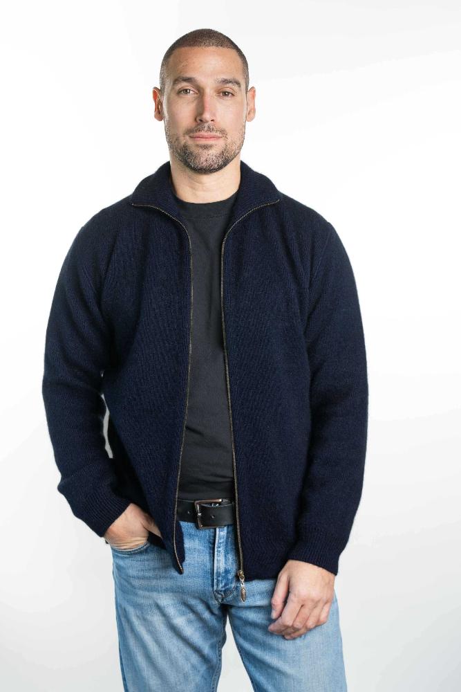 Possum and Merino  KO231 Zip Through Jacket - Our best selling jacket style.  This garment features pockets and a double layer knit structure for extra warmth.   Made proudly in New Zealand from a premium blend of 40% possum fur, 50% merino lambswool & 10% mulberry silk.