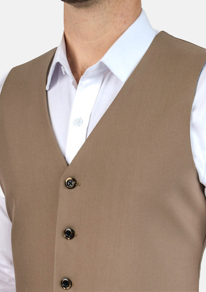 Light Brown Stretch Vest