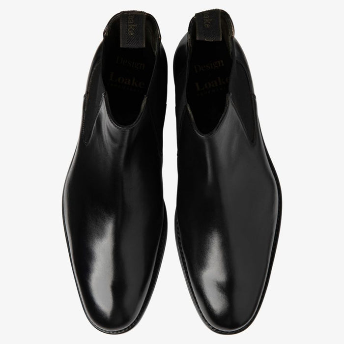 Loake - Wareing Calf Chelsea Boots in Black - Nigel Clare