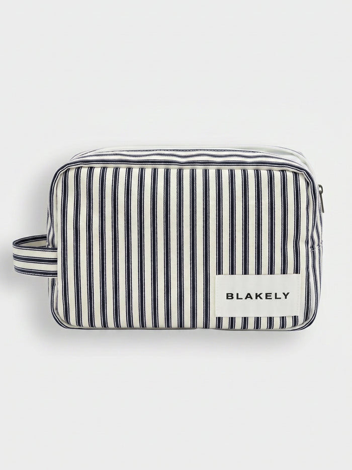Lou Stripe Travel Bag - Dark Navy