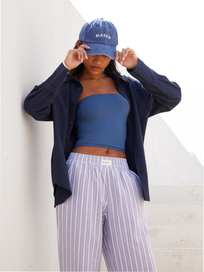 Lucia Bandeau Top - Dark Blue