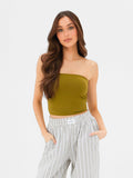 Lucia Bandeau Top - Deep Olive