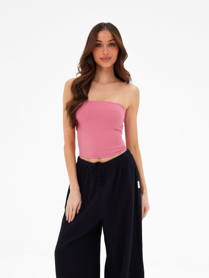 Lucia Bandeau Top - Raspberry