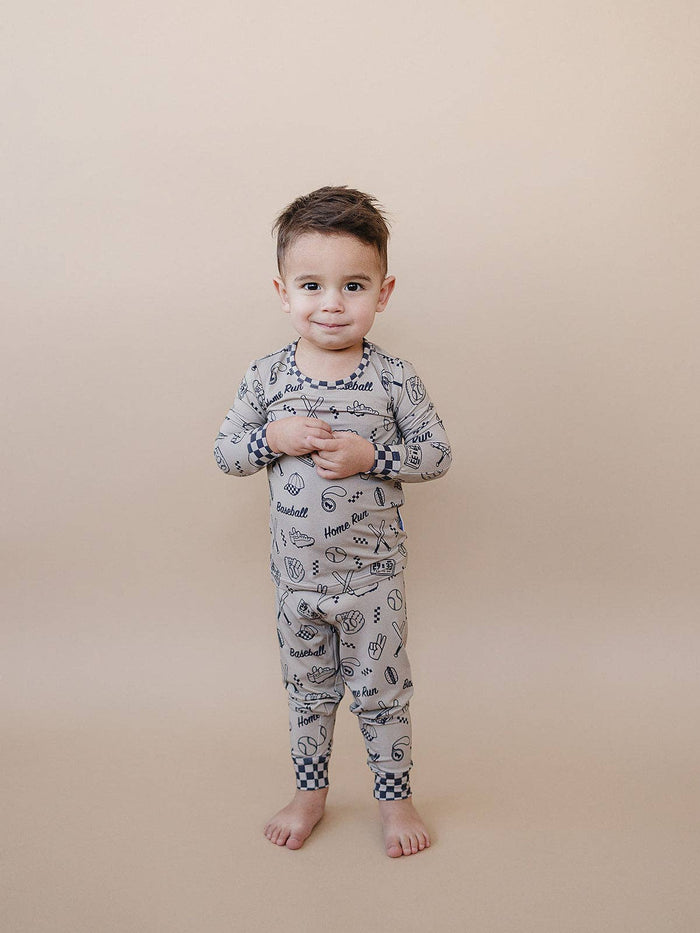 Lucky Panda Kids Bamboo PJs - Home Run