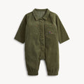 Magnetic Me Romper - Green Corduroy