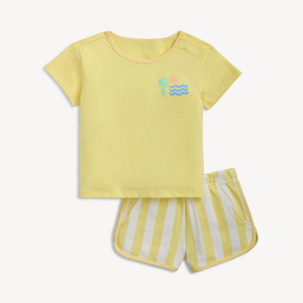Magnetic Me Short Sleeve Tee + Shorts Set - By The Sea (Final Sale)