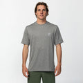 Men's 24-7 Hybrid Surf Tee Short Sleeve Rashie - Charcoal