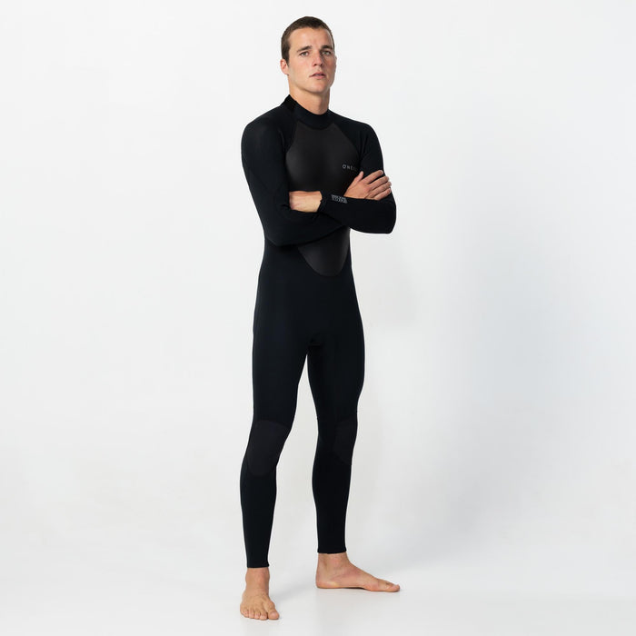 Men's Factor 3/2mm Steamer Back Zip - Black