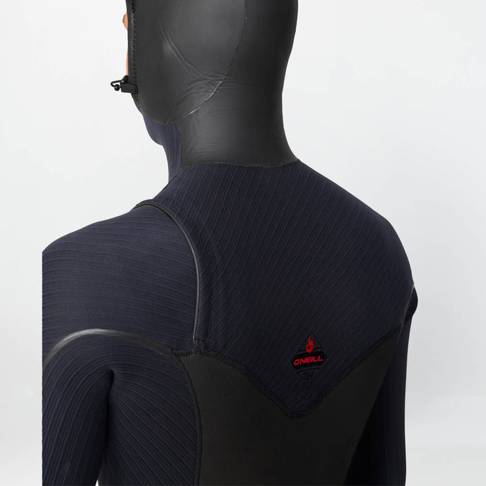Men's HyperFire X Hooded 5/4mm Steamer Chest Zip - Black
