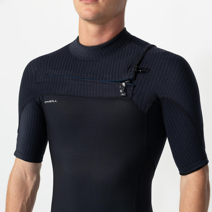 Men's HyperFreak 2mm Short Sleeve Spring Suit Chest Zip - Black