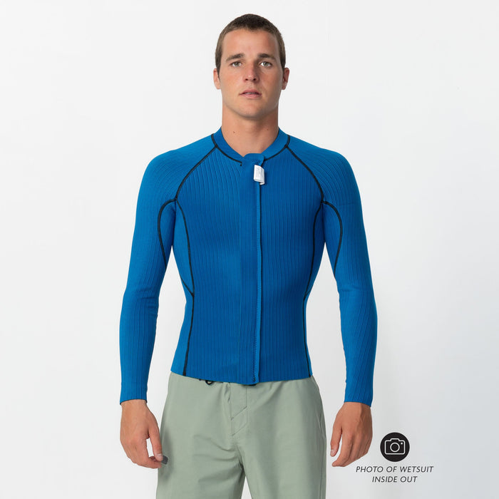Men's HyperFreak 2mm Wetsuit Jacket Front Zip - Black