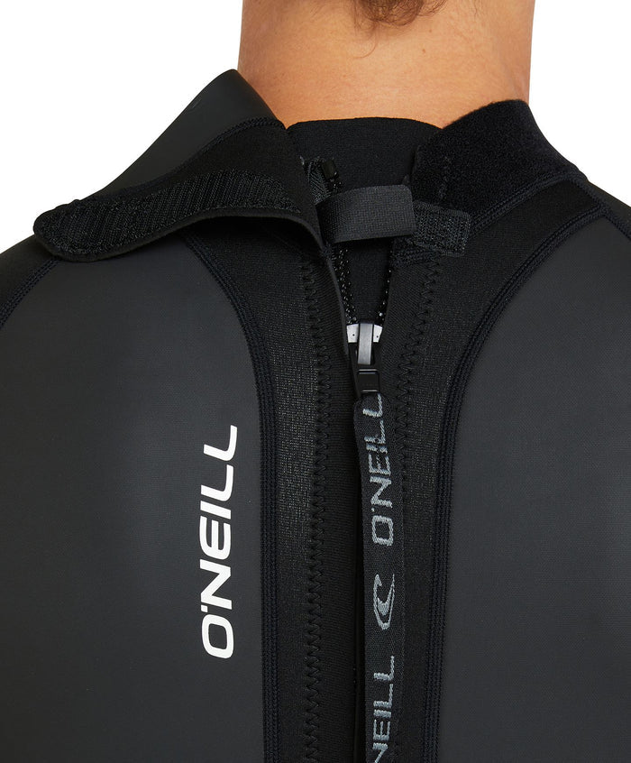 Men's Reactor 2mm Short Arm Steamer Back Zip - Black