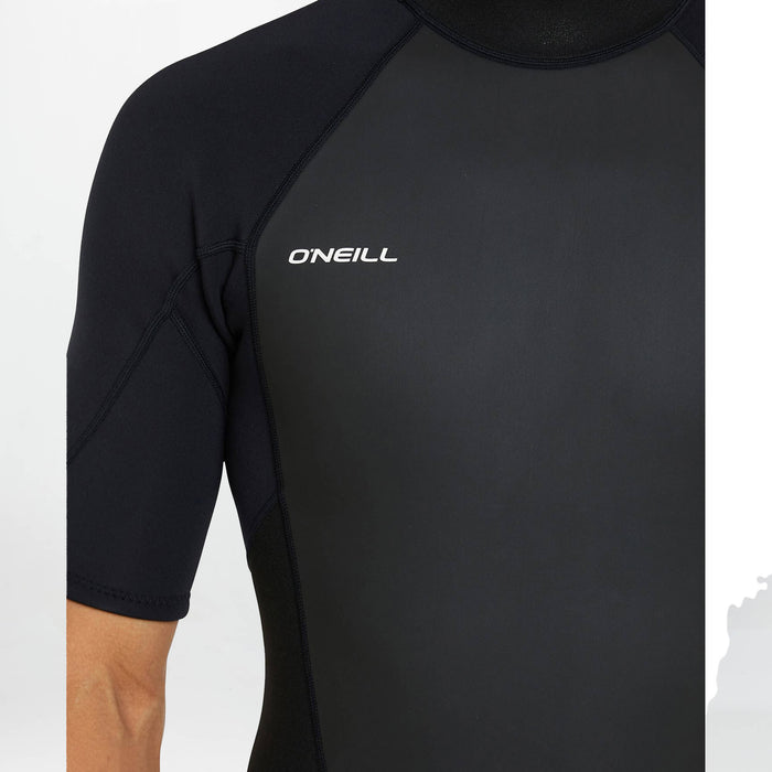 Men's Reactor 2mm Short Sleeve Spring Suit Back Zip - Black
