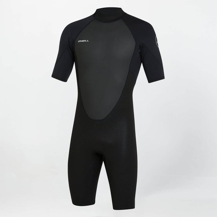 Men's Reactor 2mm Short Sleeve Spring Suit Back Zip - Black
