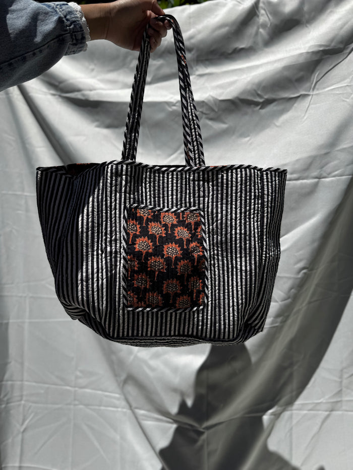 Midnight Bloom Tote