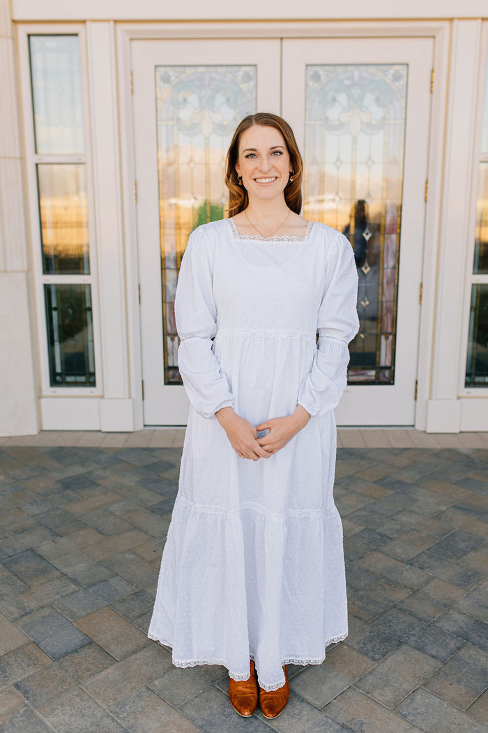 Monica LDS Temple Dress