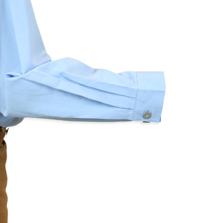 Morgan Pleated Dress Shirt - Blue