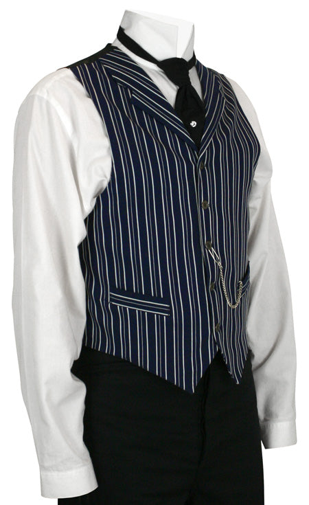 Morton Vest - Navy Stripe