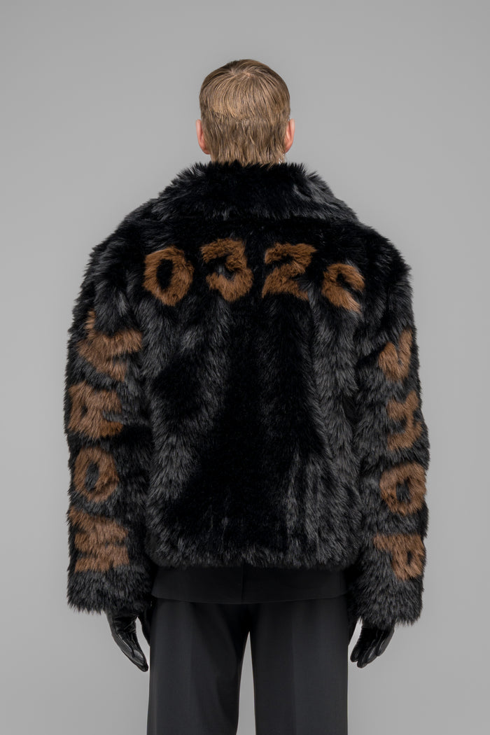 "MUDDY" FAUX FUR BLOUSON - 032c