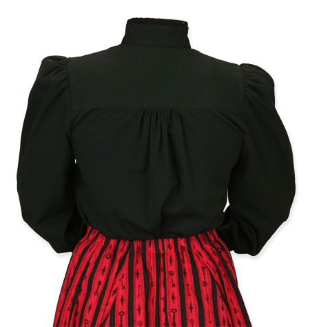 Muriel Pleated Blouse - Black