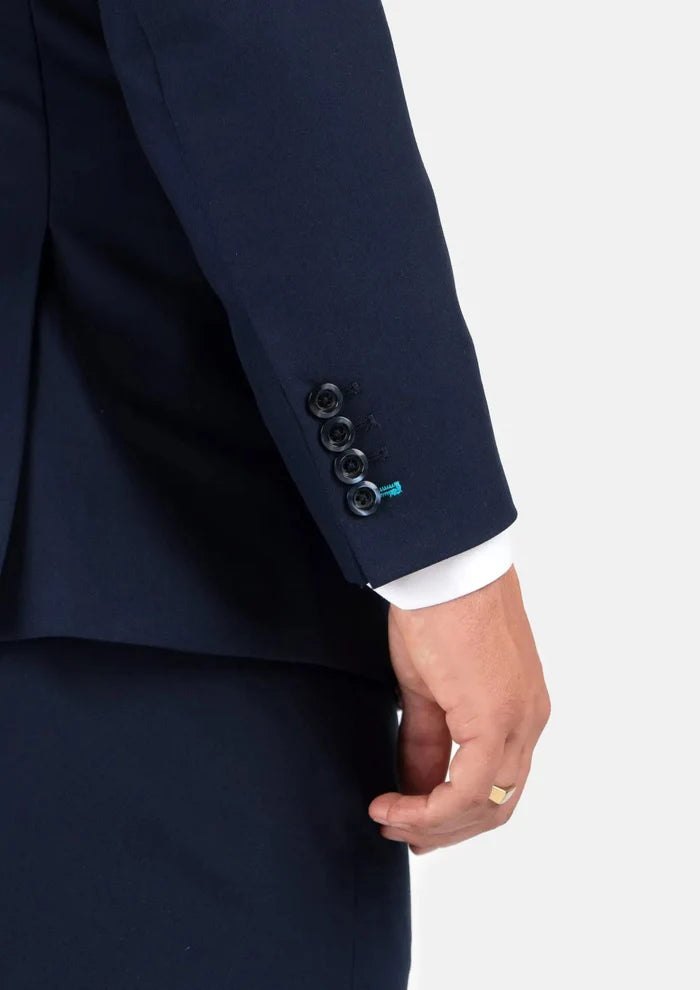 Bryant Navy Blue Stretch Suit - SARTORO