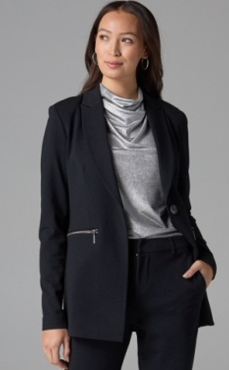 Nic + Zoe Ponte Zip Jacket