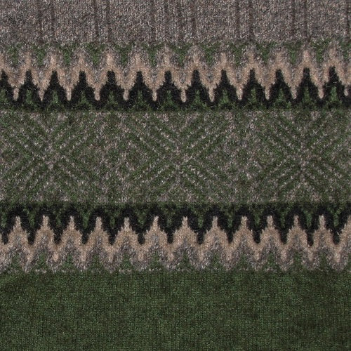 Possum and Merino  NW3177 Norwdarn Sweater - Inspired by the Nordic look gracing the catwalks of Europe for this winter, Whole garment knitting at it's best with multi layered parachute structure and Snow Flake design.  Composition - 40% Possum Fur, 53% Merino, 7% Nylon