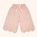 Petit Playa Organic Cotton Petal Pant in Peony print, breathable organic cotton clothing for babies and girls — image 2