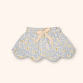 Petit Playa Organic Cotton Petal Skort in Hydrangea print, breathable organic cotton clothing for babies and girls — image 3