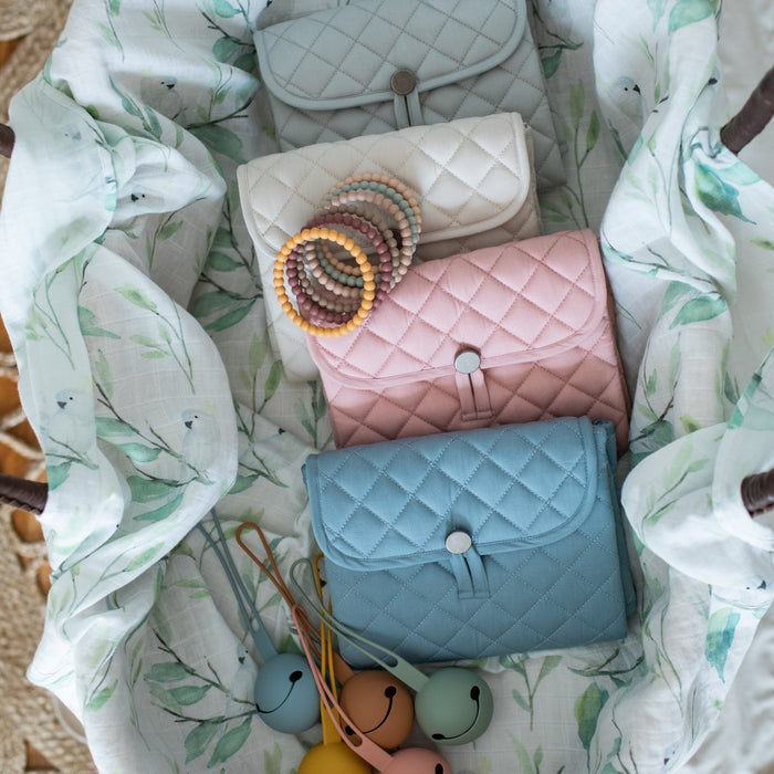 Organic Cotton Travel Change Mat Fog