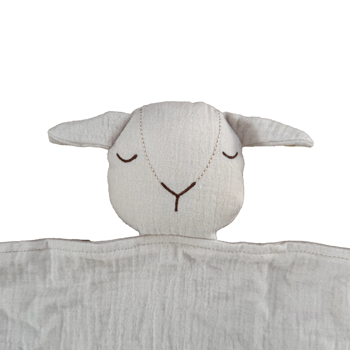 Organic cotton lamb baby comfort toy lightweight and breathable