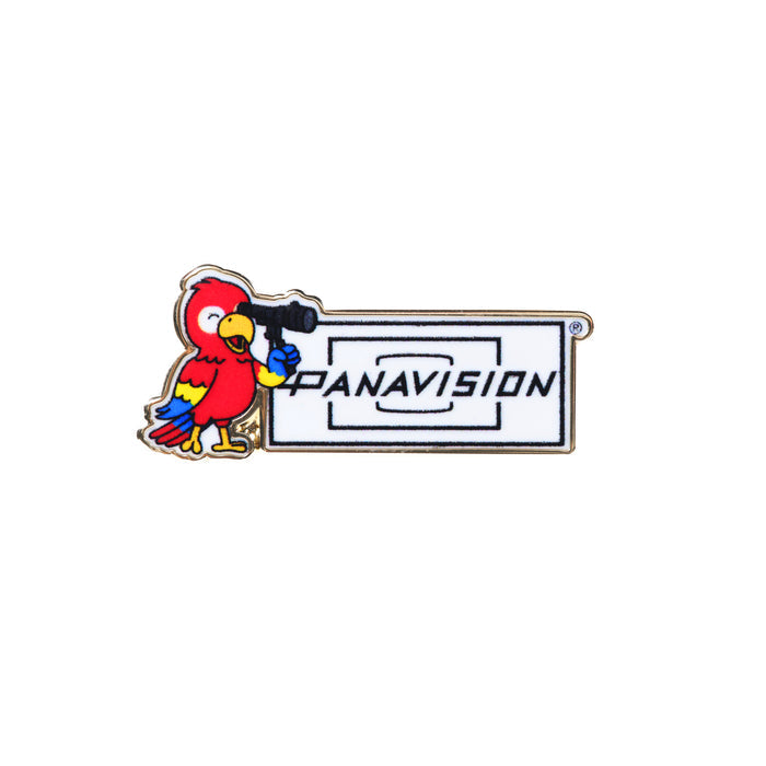 PARROT WITH VIEWFINDER PIN BADGE