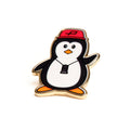PENGUIN WITH VIEWFINDER PIN BADGE