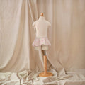 Petit Playa Petal Bikini Skirt in Peony print, sun-safe UPF50+ swimwear for babies and girls