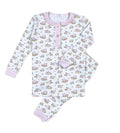 Pink Patch of Pumpkins Ruffled PJ Pant Set