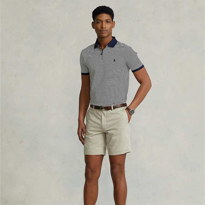 Polo Ralph Lauren - Stretch Straight Fit Shorts in Beige - Nigel Clare