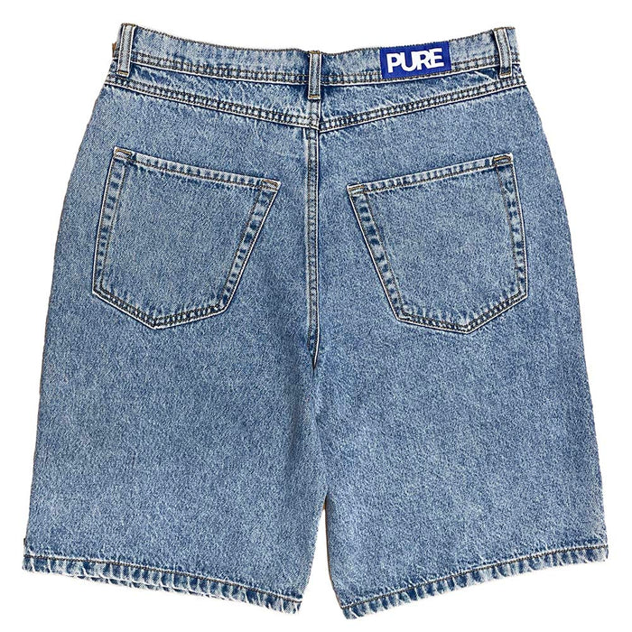 Pure Heron Denim Shorts Light Blue Wash Pure Boardshop