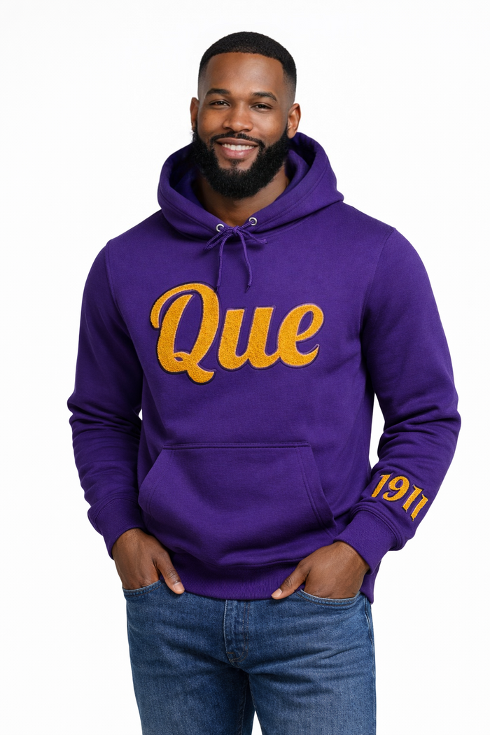 Que 1911 Sleeve Chenille Hoodie