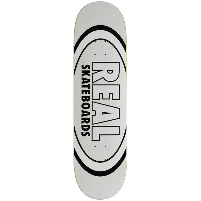 Real Classic Oval Skateboard Deck White 8.38 - Pure Boardshop