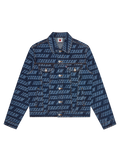 Repeat Logo Denim Trucker Jacket