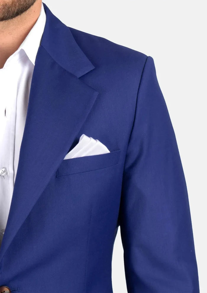 Ellis Royal Blue Twill Jacket - SARTORO