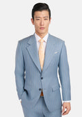 Sky Blue Pinstripe Suit