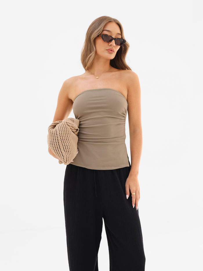 Solea Bandeau Top - Taupe