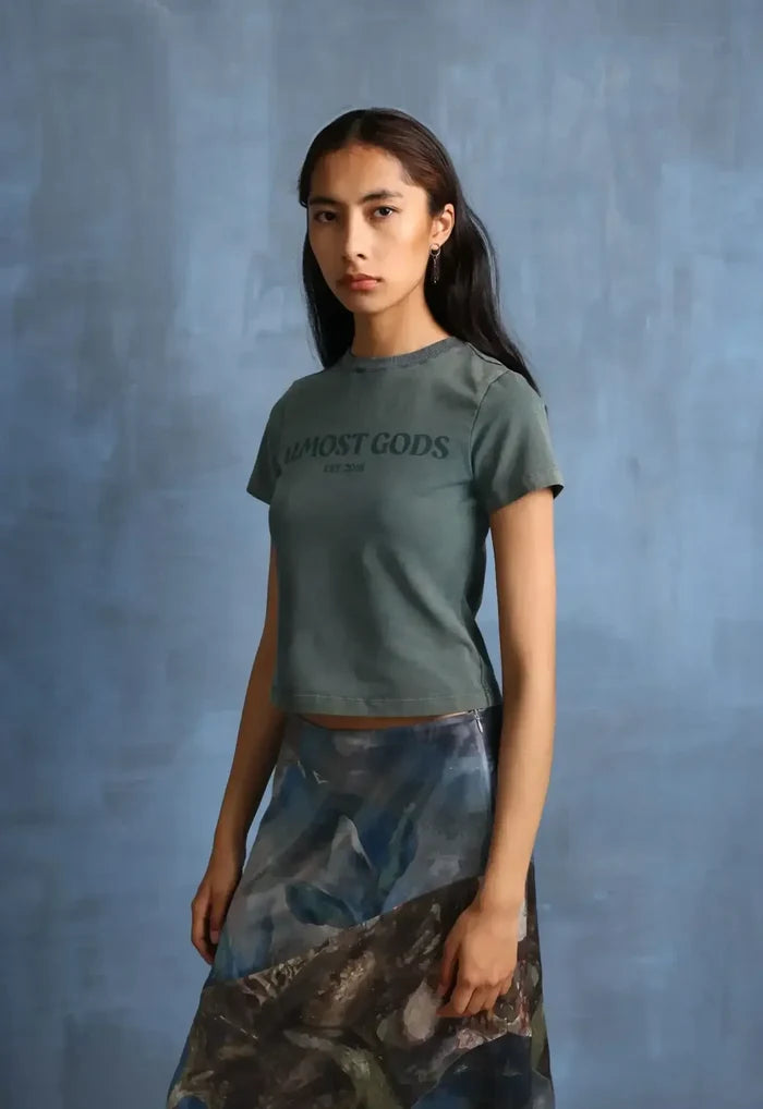 Stonewashed Logo Relaxed Tee