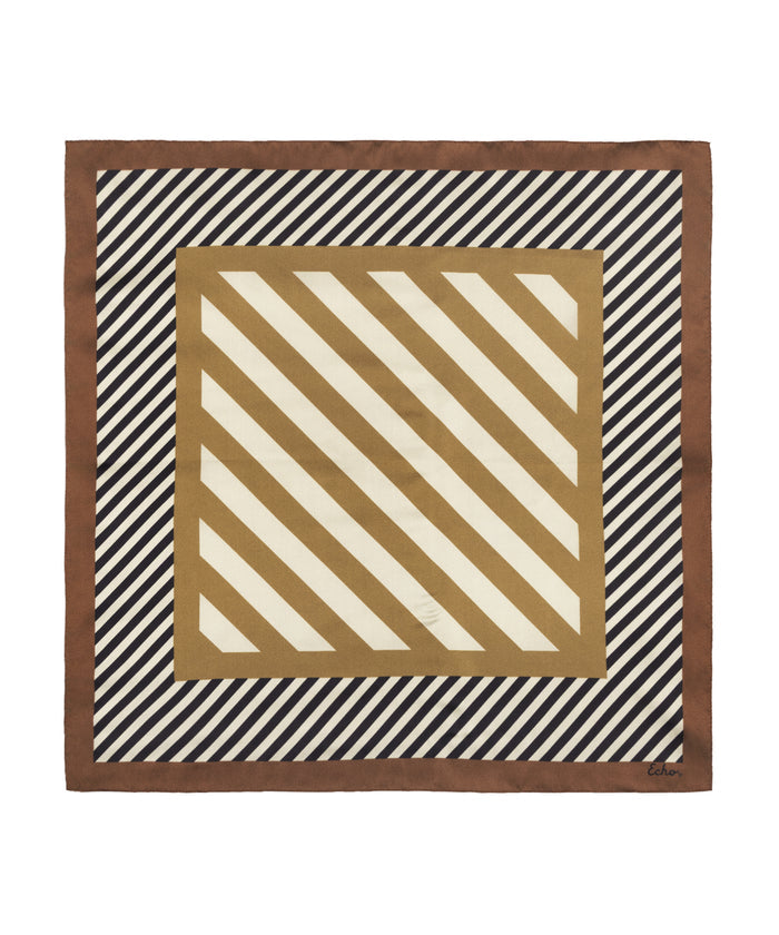 Striped Bandana in Black
